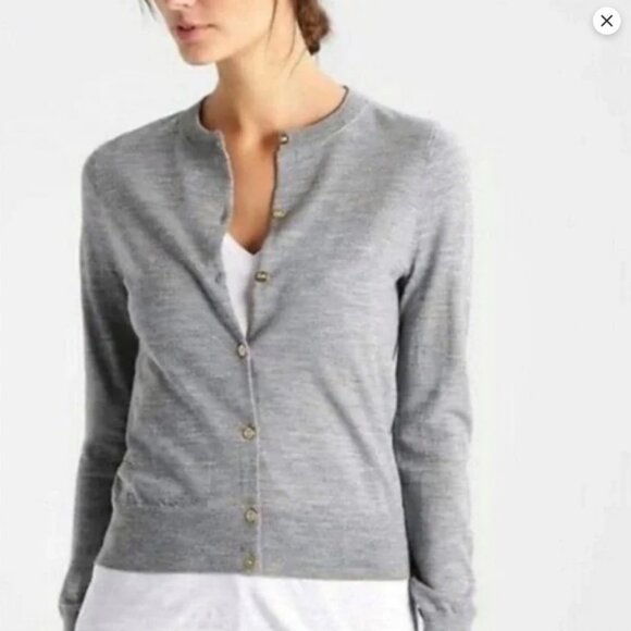 J. Crew Sweaters - J. Crew Light Gray Button Down Cardigan Size Large #2191